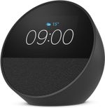 Amazon Echo Spot 2024 Smart Alarm Clock with Vibrant Sound + Alexa Black