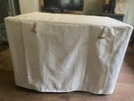 Ivory Dog Crate Cover  With 2 Roll-up Doors - Large Size