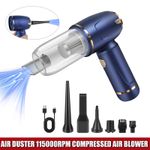 Compressed Air Duster 115000RPM Electric Air Blower Cordless Computer Cleaning