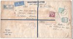 Palestine Air Mail 15m. Registered Letter O.A.S. Cover to UK - 1947 HAIFA CDS's