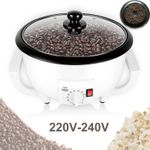 220V Electric Coffee Bean Machine Grains Nut Roaster Peanut Roasting Baking 750g