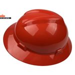 CE Safety Helmet Wide Full-Brim Hard Hat W/ 6-Point Suspension HDPE Ground Anti-