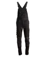 Dungarees 4 Way Stretch - Black - Work Bib & Braces - Kramp