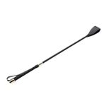 HORSE RIDING CROP FAUX LEATHER BLACK LOOK WHIP EQUESTRIAN STICK GIRLS NOISY SLAP