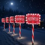Christmas Pathway Lights Battery Operated 60 LED 8 Modes Timer Xmas Decor 5 Pack