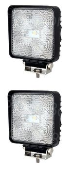 2 Sq LED Durite Work/Flood/Spot lamp/light Boat/Truck 12/24volt Recovery/Transit