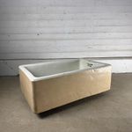 Antique Cane and White Belfast Butler Sink