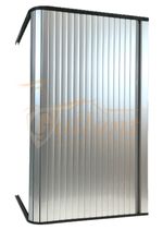 Shower Tambour Door, Campervan Motorhome Caravan - Gloss Silver Finish