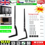 27"-65" Universal Table Top TV Stand Base LCD LED VESA Pedestal Mount Bracket UK