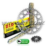 Honda CRF450R 2002-2023 DID 520 DZ2 Gold Chain and Sprockets Kit Silver Renthal