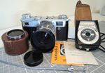 Kiev 4a vintage 35mm film camera with Jupiter 8M 50/2 lens and extras – Tested