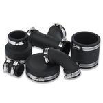 Flexible RUBBER Pipe Fitting - Straight/Elbow/Tee/Reducer - Pond/Drainage/Boat