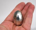 Antique Sterling solid silver nutmeg grater egg shaped 1796