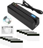 MSR605X  Magnetic Stripe Card Reader, Credit Card Machine LED Indicator Mini Mag