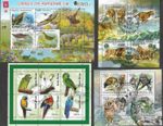 NATURE MIN SHEETS WORLD SELECTION 8 ALL DIFFERENT MINT AND USED  19/4/26