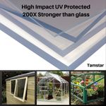 Clear Polycarbonate Sheet Palram Glazing Greenhouse Shed Window 2ft 610x610x3mm