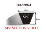 SPZ SECTION V BELT SIZES SPZ512 - SPZ1137 V BELT 10MM X 8MM