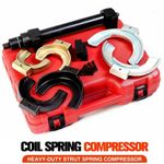 Fork Strut Coil Spring Compressor Clamp Professional Tool Set Kit Auto Garage