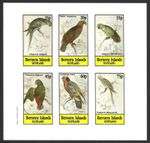 Bernera Islands Scotland, 1982, Birds, MNH Imperf M/S Sheet of 6 Stamps #M1629