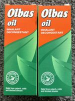 2 X  Olbas Oil Inhalant Decongestant |  Relief from Blocked sinuses | 30ml Each