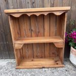 Antique French Pine Wall Shelf Unit Farmhouse Cottage Rustic Country Style