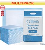 100 x Incontinence Disposable Bed Pads Plus 60x90 cm | 4 Packs of 25