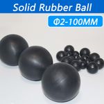 Nitrile Rubber Balls ∅ 2mm to 100mm Black Round Solid Rubber Ball Bouncy Ball