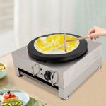 Commercial Electric Crepe Maker Non Stick Large Pancake Griddle Machine Round