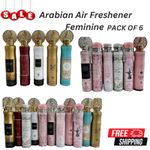 Arabian Air Freshener Feminine Bundle 6 x 300ml Dubai Luxury Scent Long Lasting