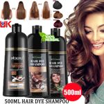 500ml Hair Dye Shampoo 3 in 1 Hair Shampoo Instant Hair Dye Herbal Ingredients