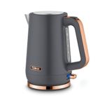 Tower Cavaletto 1.7L Kettle 3KW Rapid Boil | 360° Swivel Base | Grey & Rose Gold