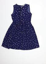 Brave Soul Womens Blue Floral Polyester Blend Shift Size XS