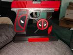 3D Printed Deadpool’s Weapon Stand Includes Detachable Life Sized Gun (Prop) 