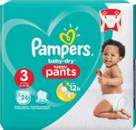 Pampers Baby Dry Pants Waist 3  6-11 kg  8 X 26 Nappy Pants   TOTAL 208 NPANTS 