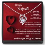 Soulmate Necklace To My Soulmate Necklace Gift For Soulmate Heart Shape Necklace
