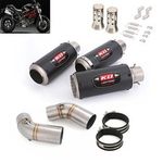 For Ducati Monster 696 659 795 796 1100 Exhaust Carbon Mufflers Mid Link Pipe