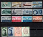 S52884 ITALY 1956 MNH Complete Year Commemorative Values 16V
