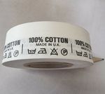 100 Pcs x 100% Cotton Labels 30 Degrees wash 