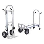 VEVOR Aluminum Hand Truck 2 in 1 Folding Dolly Cart 800 lbs Capacity Heavy Duty