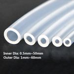  ID 0.5mm~50mm OD 1mm~60mm Clear Silicone Tube Brew Hose Food Grade Soft Pipe