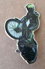 PATRYK DUDEK (POLAND) SPEEDWAY GRAND PRIX METAL BADGE - SILVER METAL