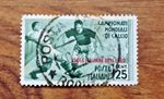 ITALY AEGEAN ISLANDS 1934 FOOTBALL  WORLD CUP  Used Stamp . Free UK Postage
