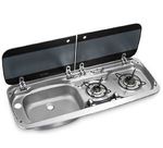 Smev 9222 Combi Lh Sink & Lid 1" Straight Waste 9600037325