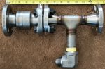 DFT DLC 9402 1" 150# SS Flanged Check Valve w/ Inconel Spring & Welded Tee Adapt