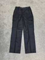 Black Cargo Trousers Heavy Duty Work Uniform Police Security Patrol - Supergrade