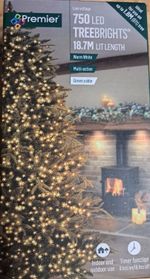 Premier 750 LED Multi-Action TreeBrights Christmas Tree Lights Timer WARM WHITE
