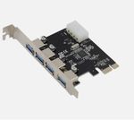 PCI-E to USB 3.0 4-Port PCI Express Expansion Card Adapter Hub VIA 5GbpsFB