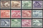 Germany 1943 MNH Mi 831-842 Sc B218-B229 Army Day and Hero Memorial Day **