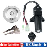 For Yamaha YBR125 05-14 Motorcycle Ignition Switch Key Barrel Lock Fuel Gas Cap