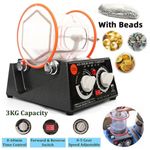 3kg Rotary Tumbler Jewelry Polisher Tumbling Machine Stone Finishing Polishing